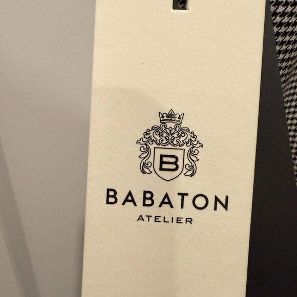 Aritzia Babaton | Numero Mid Rise Skinny Pants | Black/White | Size 16 - Picture 6 of 8